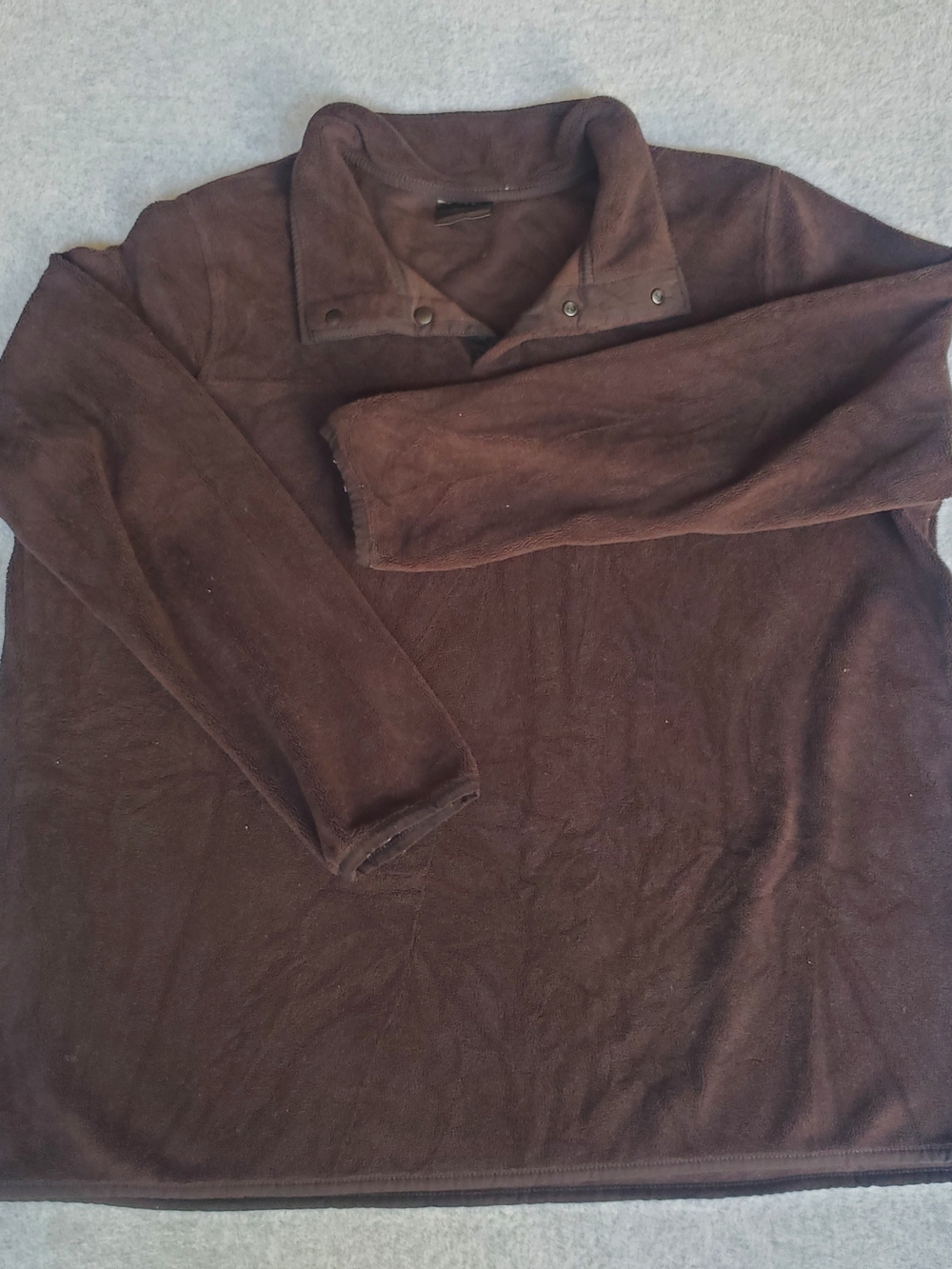 32 Degrees Men's Dark Black Pullover Fleece Long Sleeve